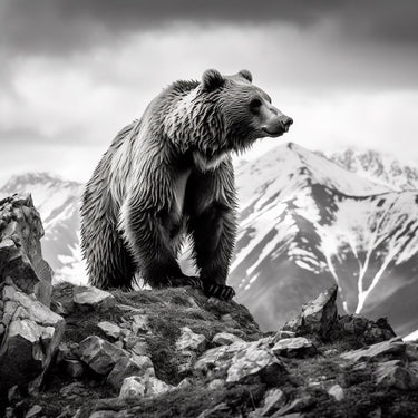 Black Bear Oil Canvas
